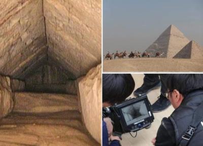 کشف راهروی مخفی 9 متری در هرم بزرگ جیزه در اهرام ثلاثه مصر
