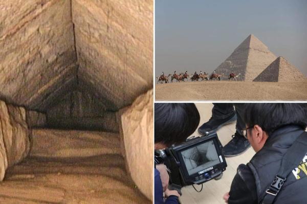 کشف راهروی مخفی 9 متری در هرم بزرگ جیزه در اهرام ثلاثه مصر